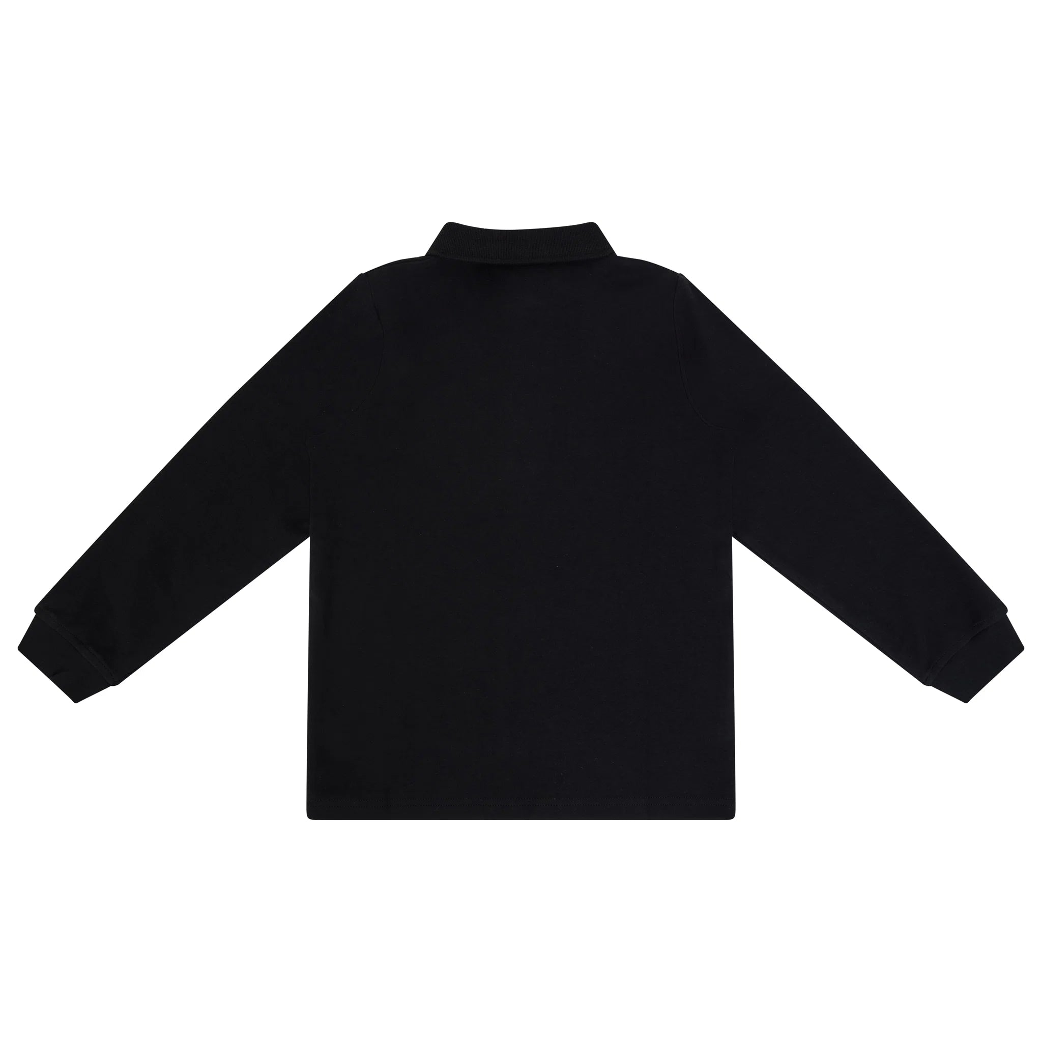 Printed Placket Polo Black