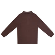 Printed Placket Polo Brown