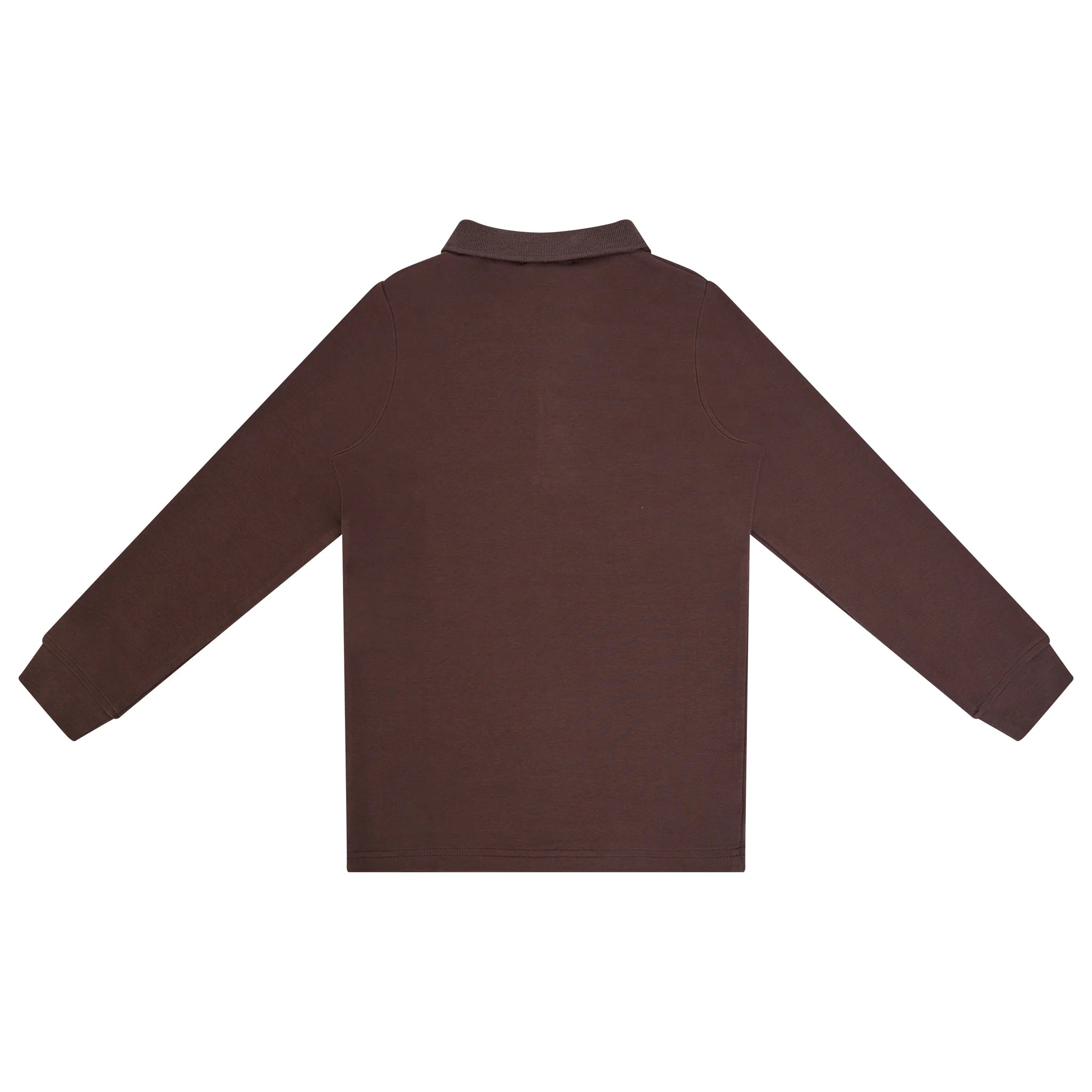 Printed Placket Polo Brown
