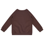 Printed Pocket Sweatshirt Brown