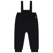 Printed Mockneck & Overalls Set Black