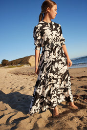 RILEY SMOCKED WAIST MAXI FLORAL