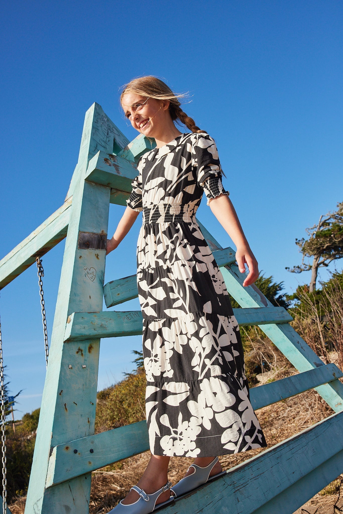 RILEY SMOCKED WAIST MAXI FLORAL