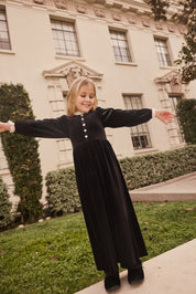 SAWYER VELVET RUFFLE COLLAR MAXI