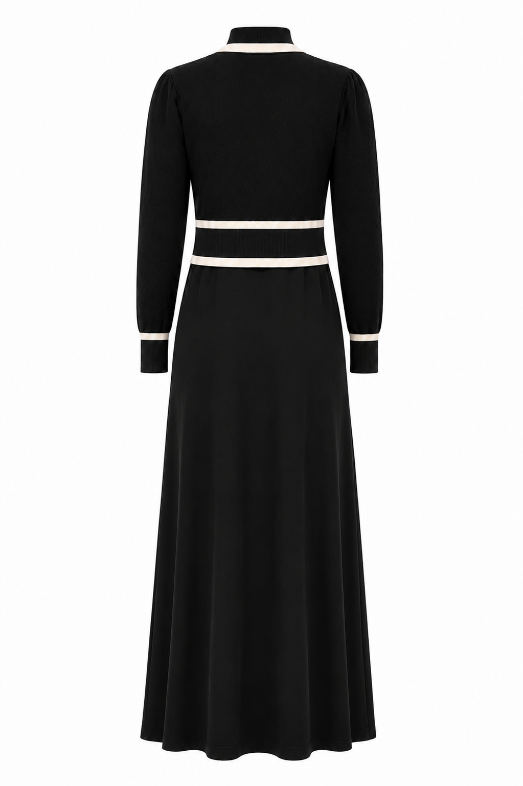 EMERSON TEEN JACQUARD CARDIGAN OVERLAY MAXI- BLACK