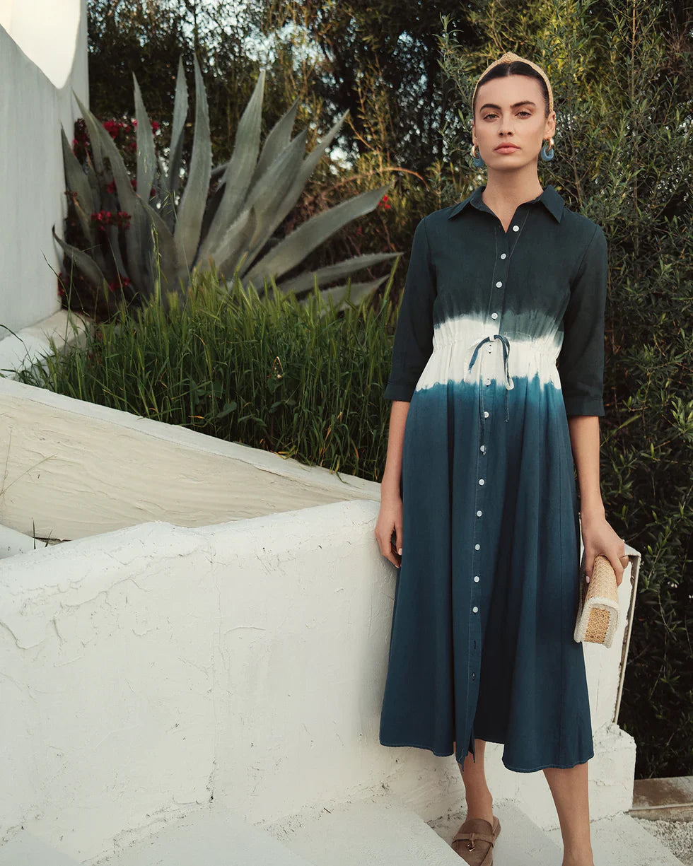 Bliss Dip Dye Shirtdress