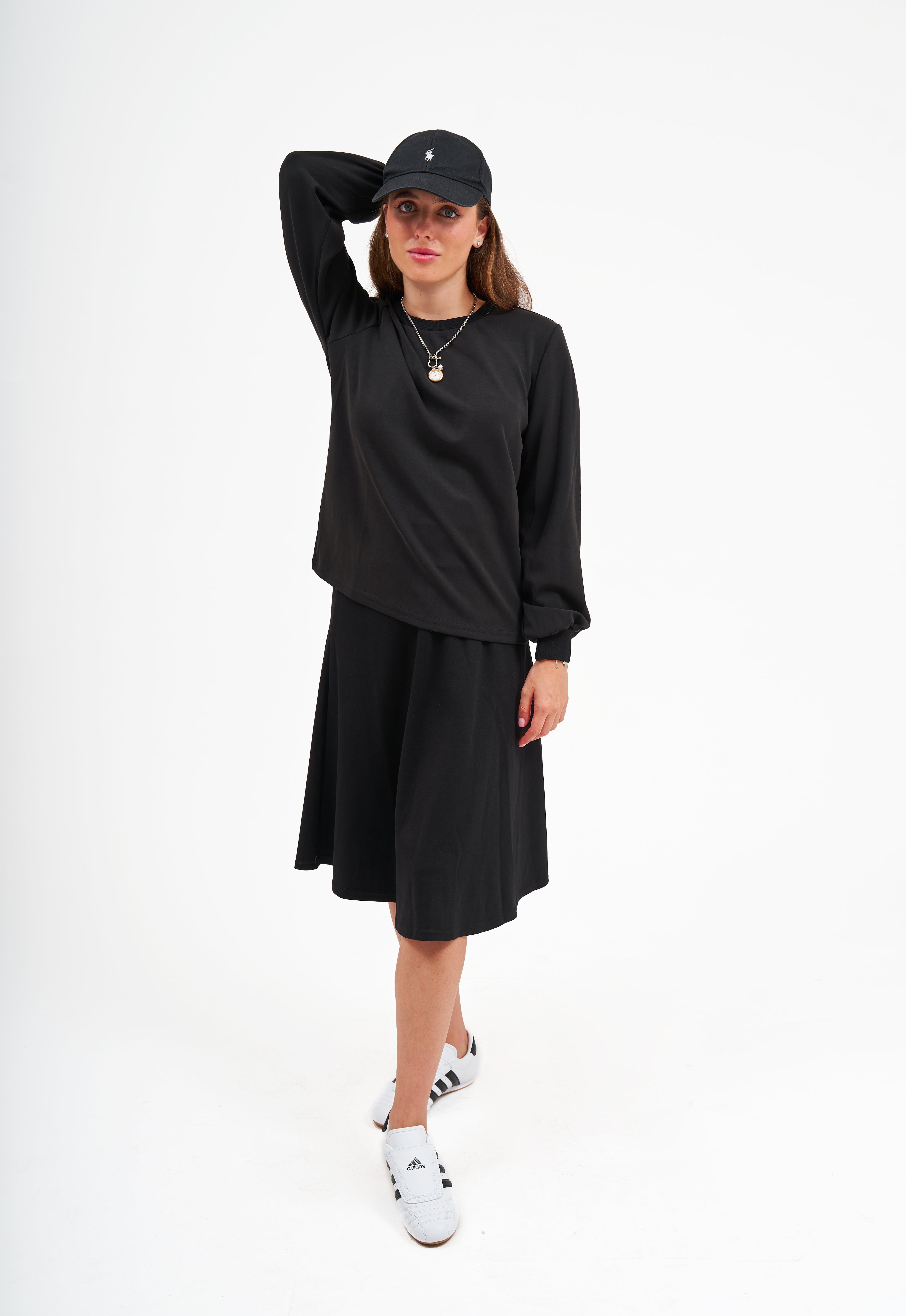 Puff Sleeve Top - Black