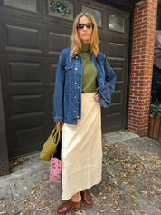The Leather Maxi Skirt