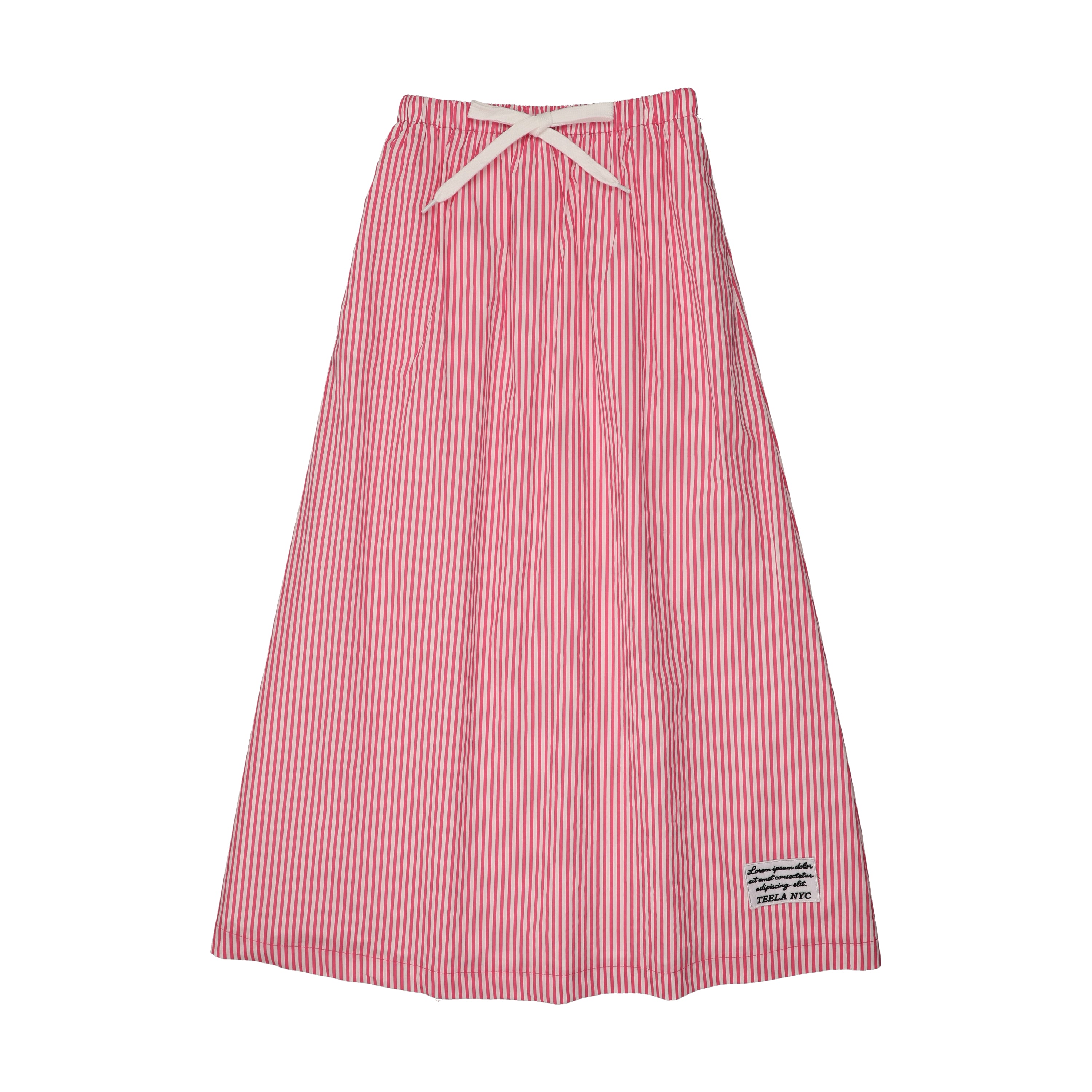 Teela Pink Seersucker Maxi Skirt