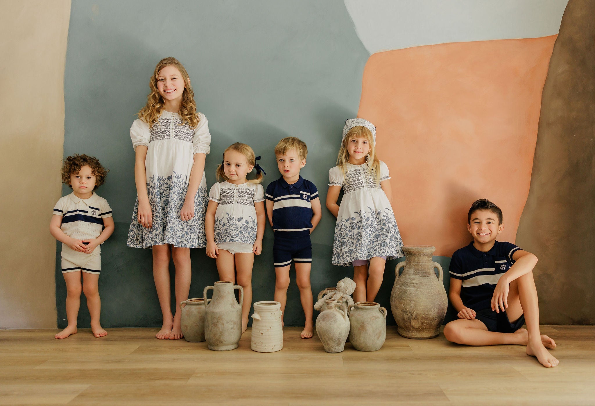 Boys Mesh Knit 2 Piece Set – Ivory – Storybook Collection