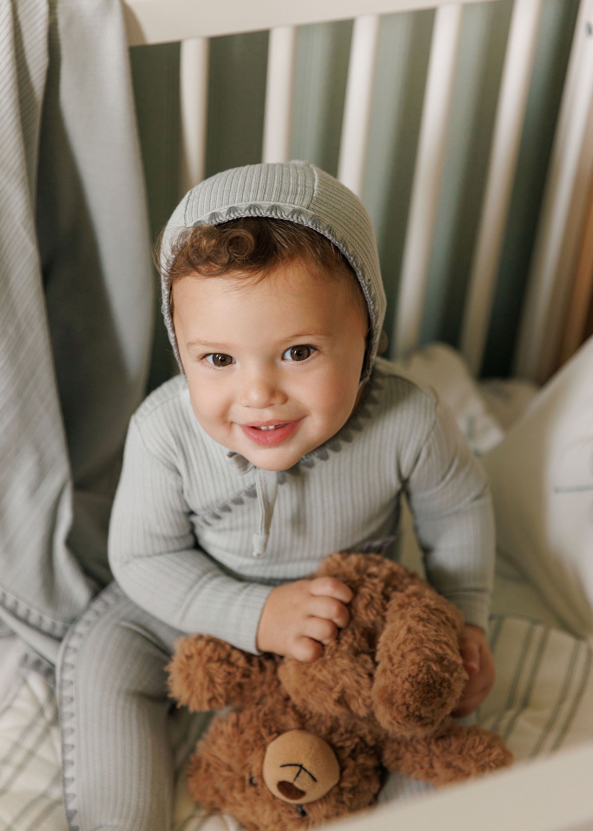 Whip Stitch Collection - Footie + Bonnet