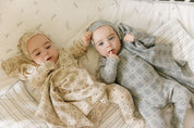 Cotton Floral Plaid Collection - Footie