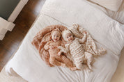Cotton Floral Plaid Collection - Footie + Beanie