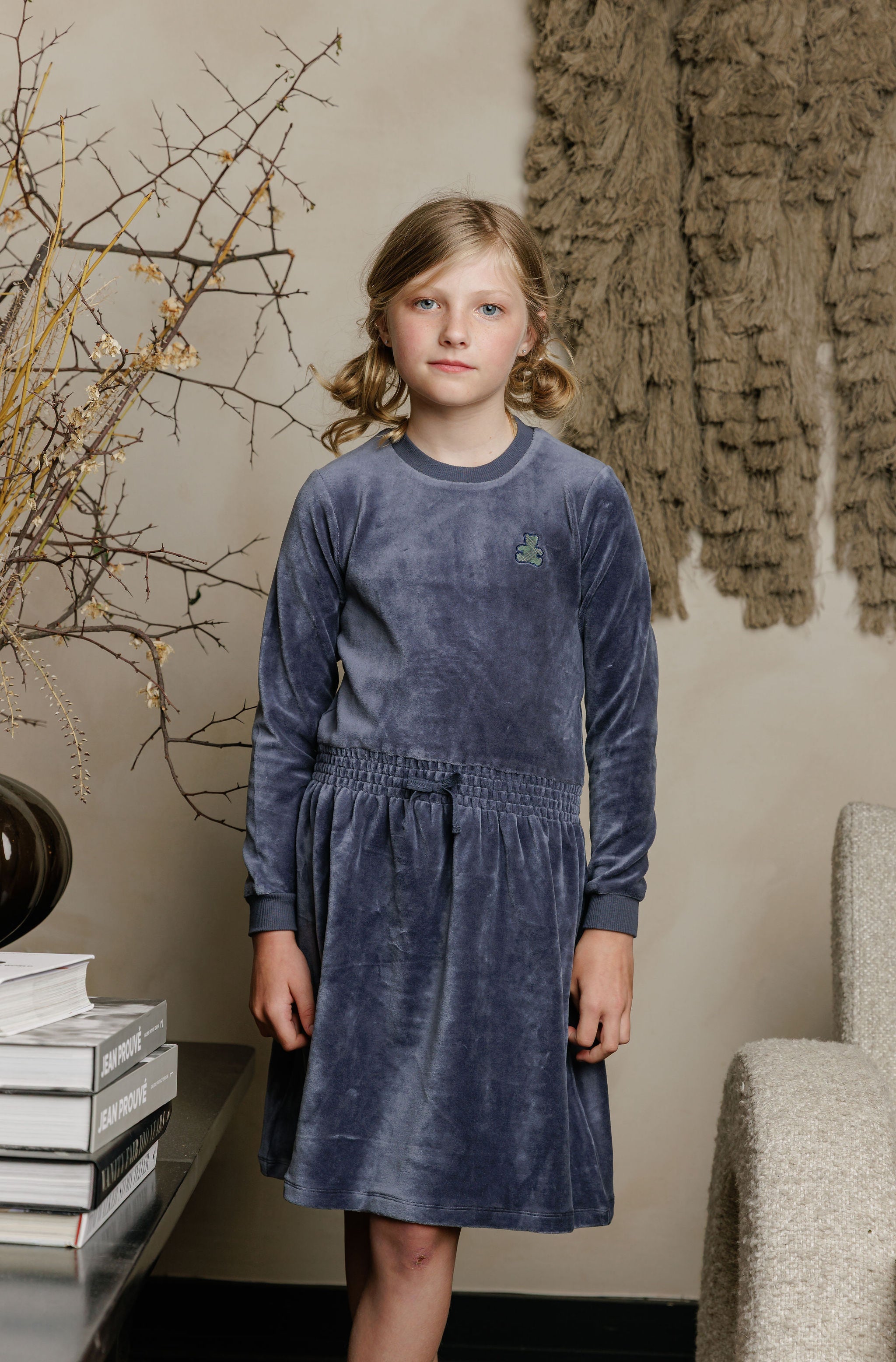 Velour Plaid Bear Collection - Dress