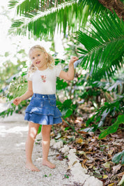 Girls Two-Piece Set – Ivory Pink – Playful Mouse