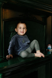 Velour Plaid Bear Collection - Sweatshirt + Leggings