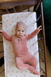 Velour Plaid Bear Collection - Footie