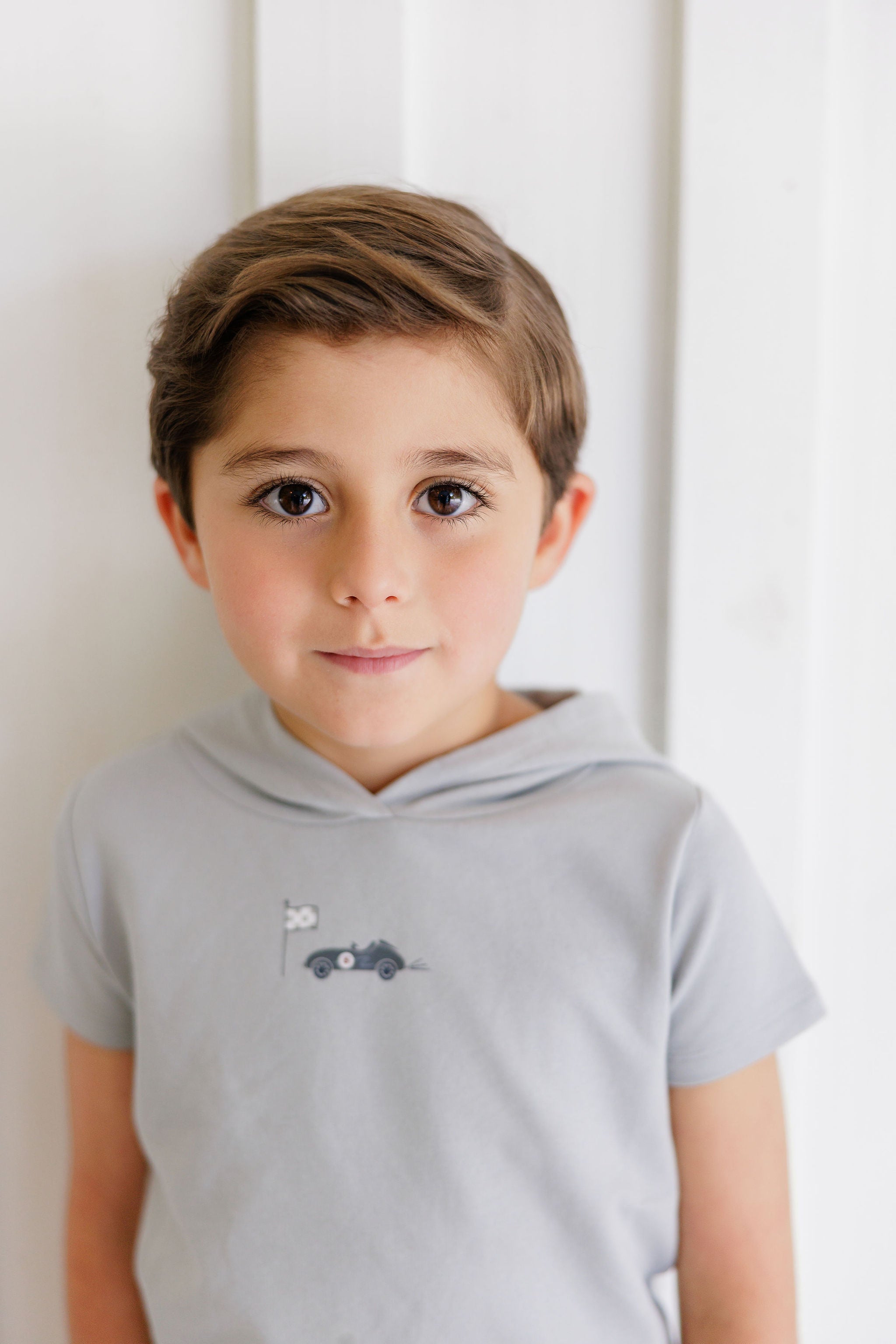 Boys Tee and Shorts – Blue – Race Car