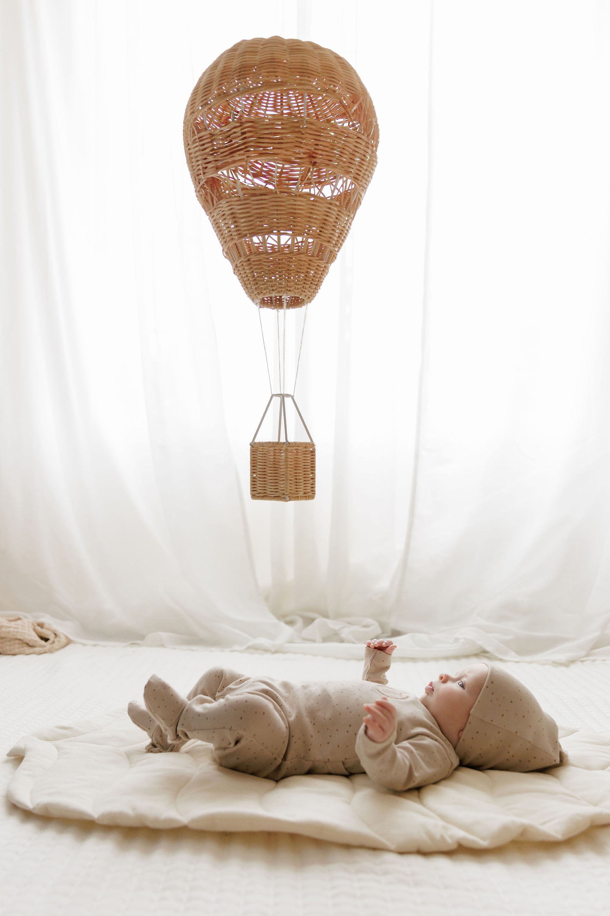 Baby Girl Footie – Pink – Speckled Bunny