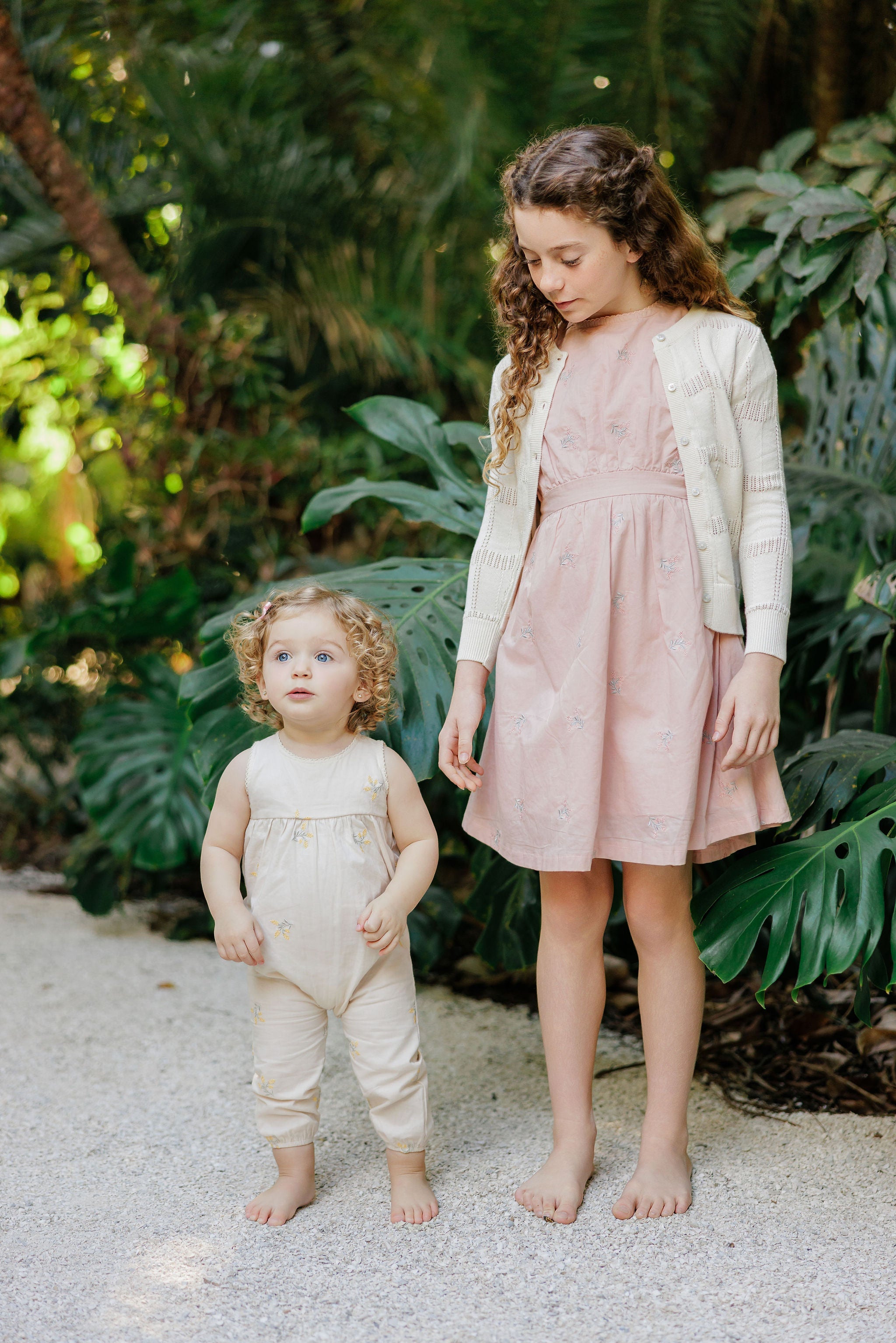 Girls Embroidered Floral Dress – Pink – Holland Collection