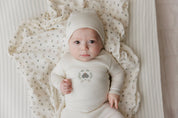 Garden Floral Center Collection - Footie + Beanie