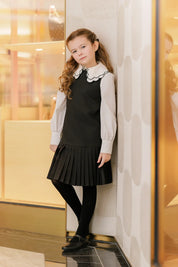 DROP WAIST PLEATED JUMPER