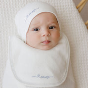 Amore Pointelle Collection - Footie + Beanie