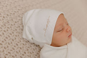 Amore Pointelle Collection - Footie + Beanie