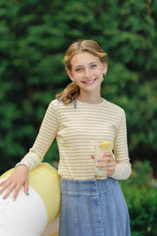 YELLOW STRIPE TEE