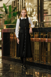 BLACK BELTED JUMPER