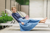 DENIM DRAWSTRING MAXI SKIRT
