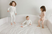 Boys Pajamas – Ivory Tan – Speckled Bunny