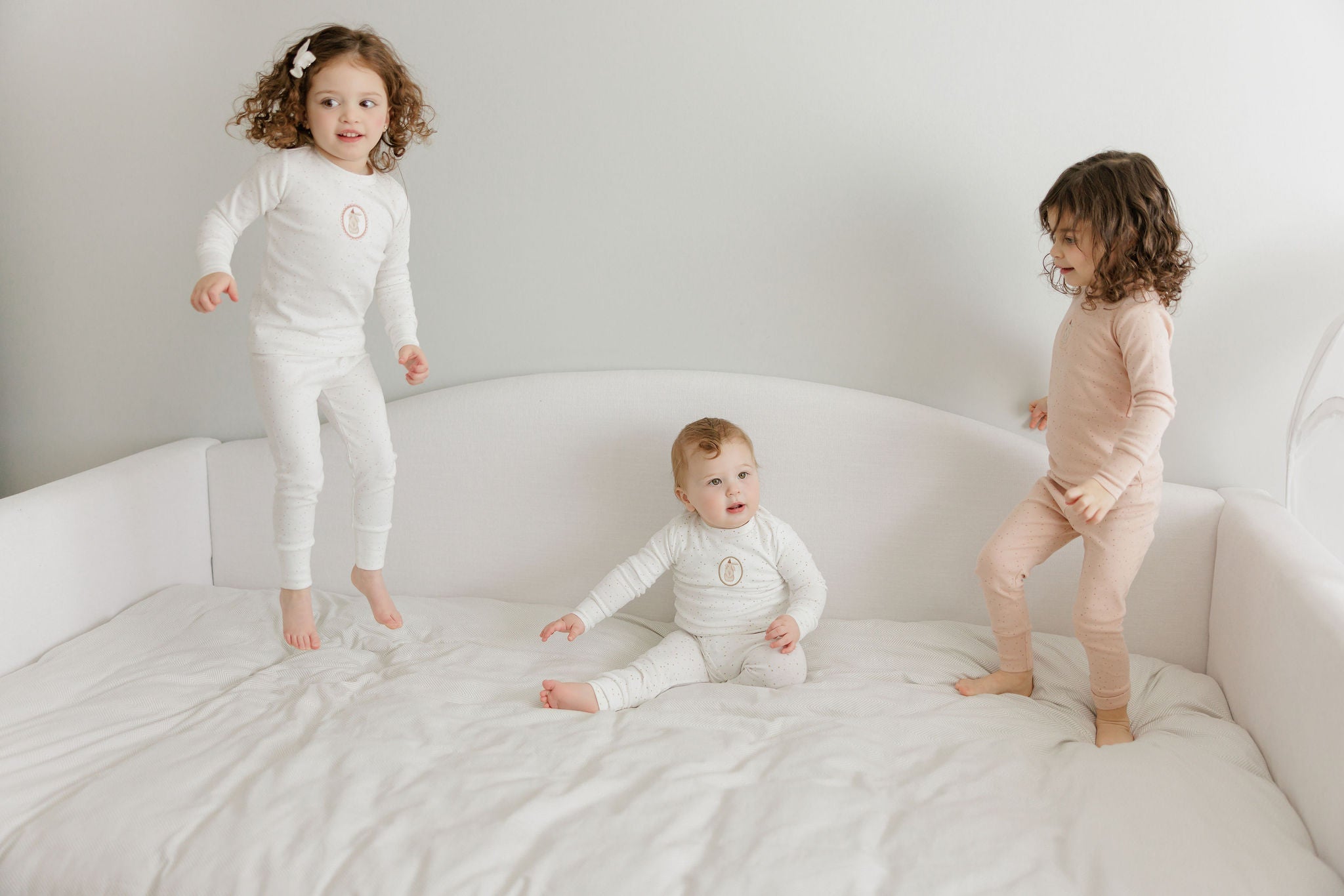 Boys Pajamas – Ivory Tan – Speckled Bunny