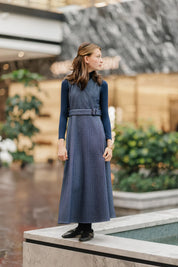 BLUE WRAP JUMPER