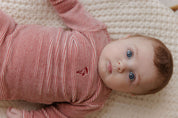 Velour Stripe Collection - Footie + Beanie
