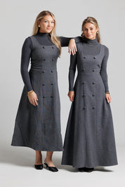 Double Breasted Jumper - Grey