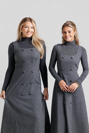 Double Breasted Jumper - Grey