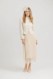 Tweed Blazer Dress – Ivory