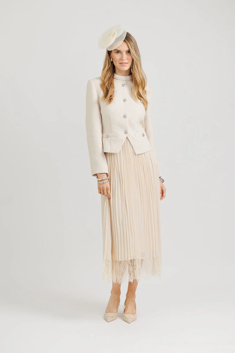 Tweed Blazer Dress – Ivory
