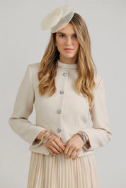 Tweed Blazer Dress – Ivory