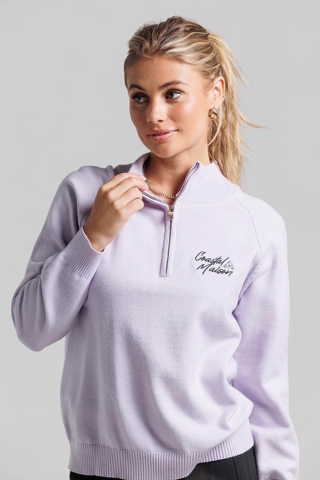 Coastal Sweater - Lavender