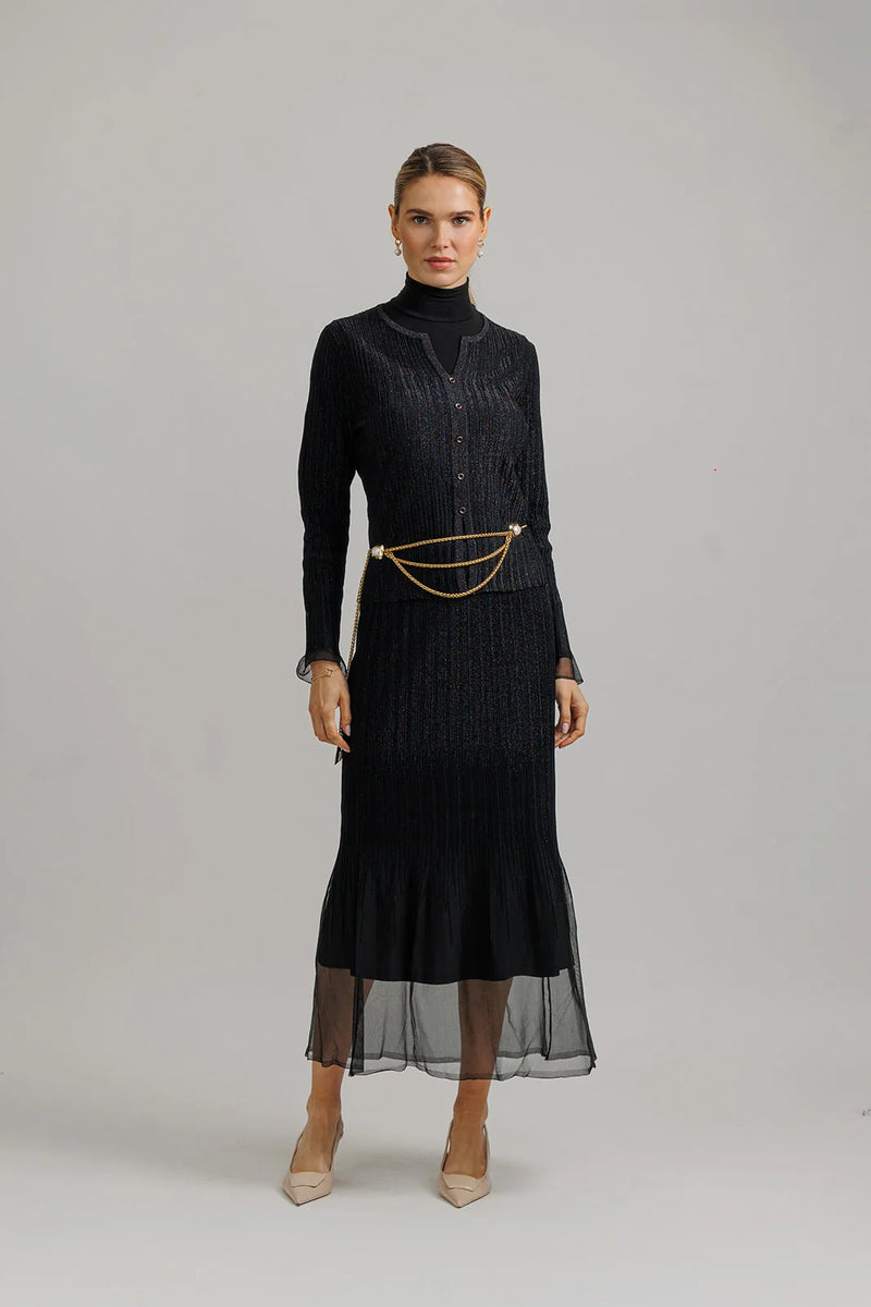 Black Shimmer 2-Piece Set