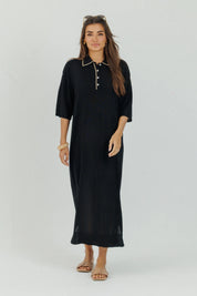 Polo Dress Black
