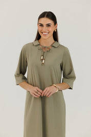 Cotton Charm Dress Sage Green