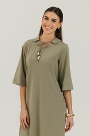 Cotton Charm Dress Sage Green