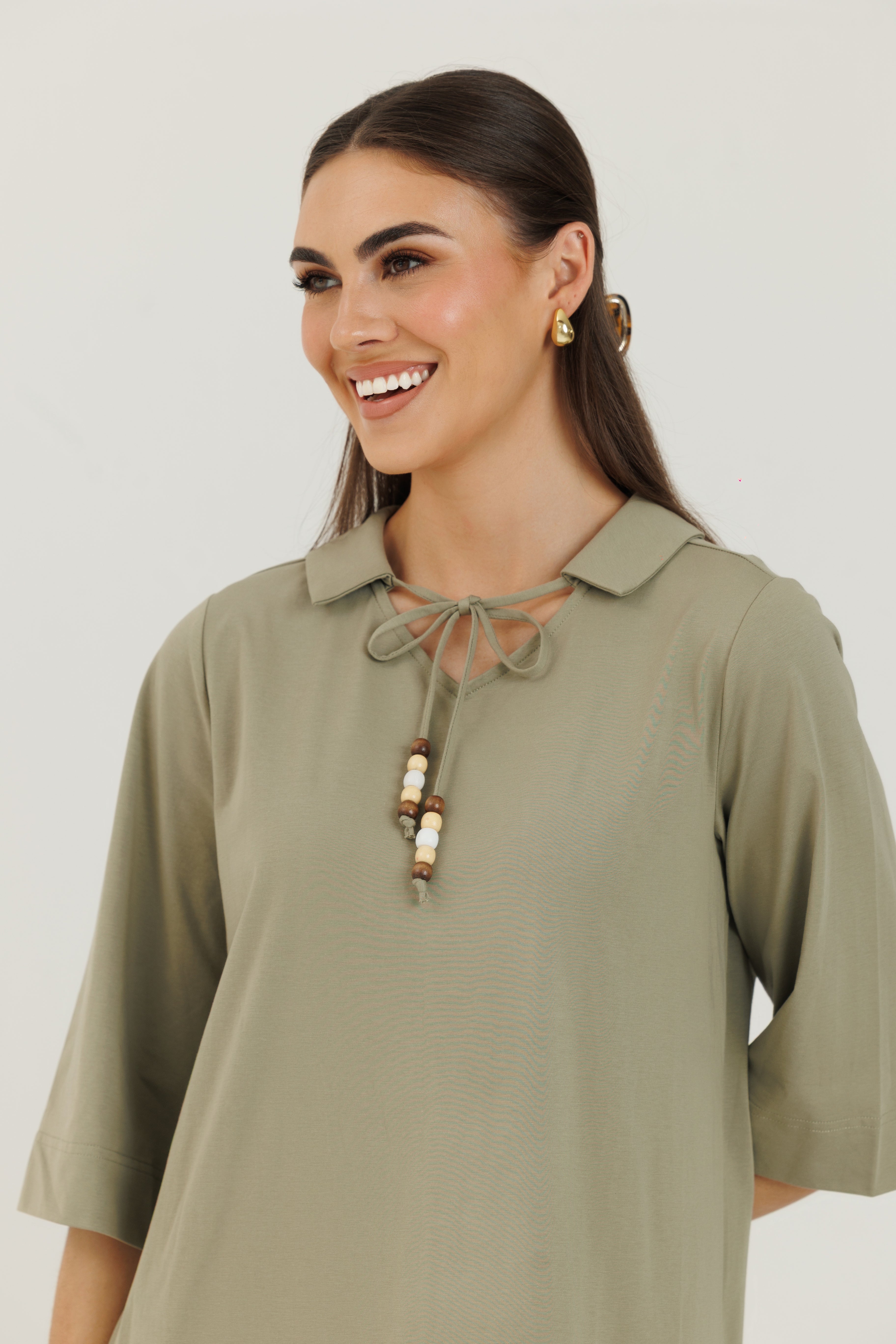 Cotton Charm Dress Sage Green