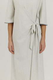 Cotton Stitch Dress Grey