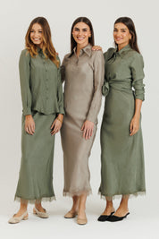 Lace Jumper Sage Green