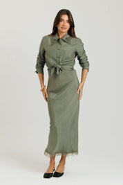 Lace Jumper Sage Green
