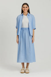 Striped Skirt Blue